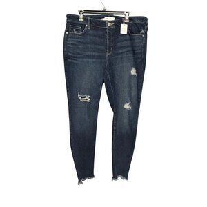 Lane‎ Bryant Signature Fit Skinny Jeans Mid-Rise Flex Magic Waistband Size 18